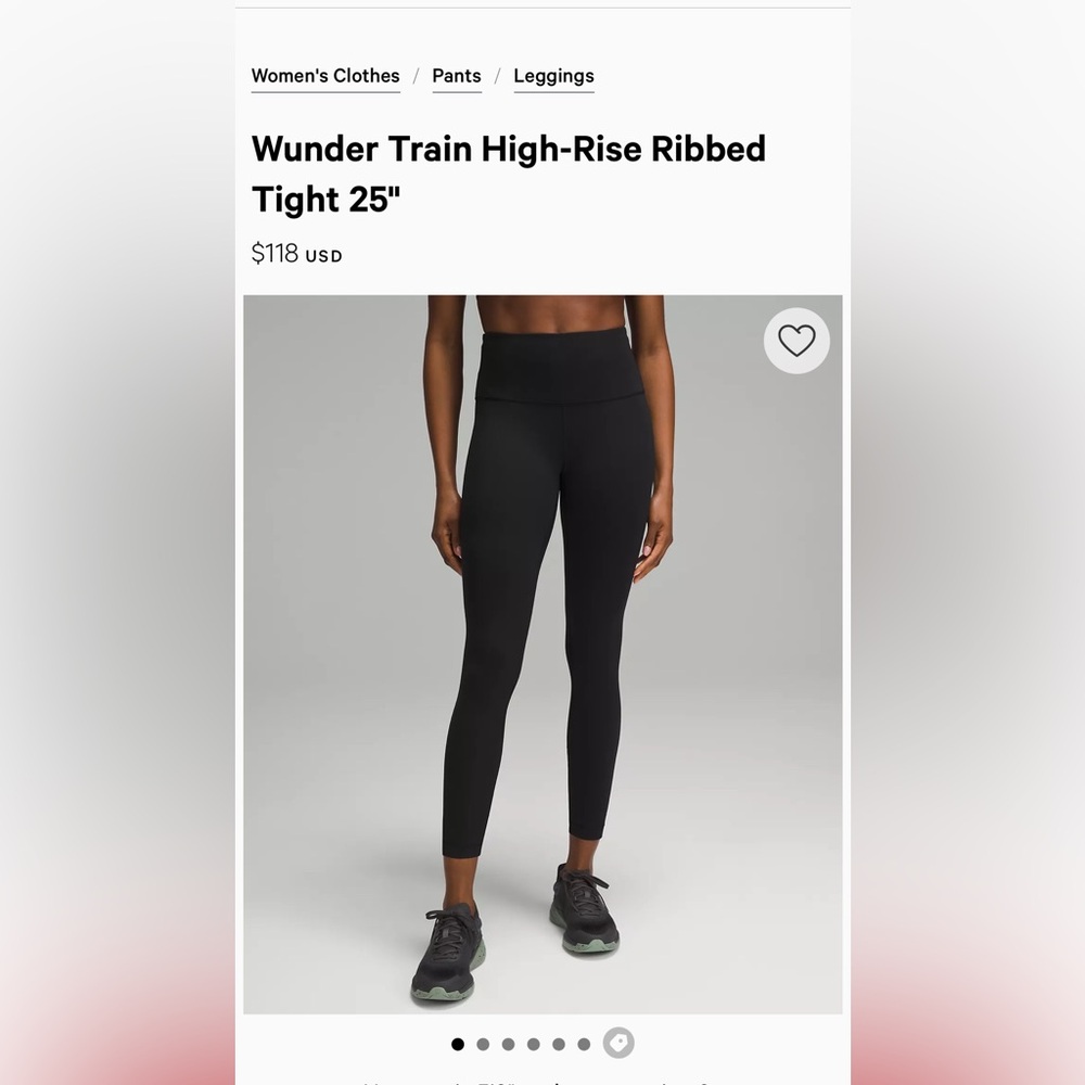 Lululemon Wunder Train Ribbed - Picture 4 of 5